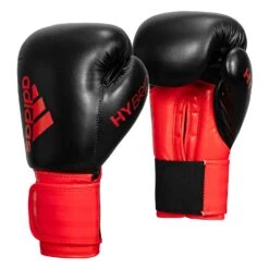 Adidas Hybrid 100 Boxing Gloves -boxing supplies store ADIH100 BK RD 002