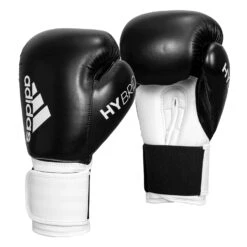 Adidas Hybrid 100 Boxing Gloves -boxing supplies store ADIH100 BK WH 002