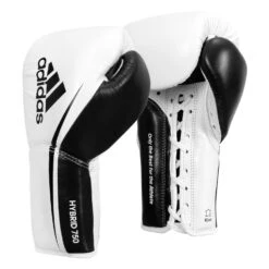 Adidas Hybrid 350 Elite Pro Fight Gloves -boxing supplies store ADIH750FG WH BK 2