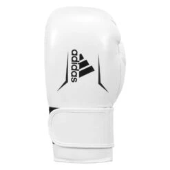 Adidas Speed 175 Leather Training Gloves -boxing supplies store ADISBG175 WH BK 003