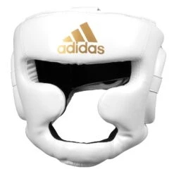 Adidas Super Pro Full Face Headgear 18 Adidas Super Pro Full Face Headgear -boxing supplies store ADISBHG041 WH GD 02