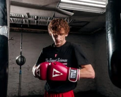 TITLE Boxeo Mexican Leather Training Gloves Quatro -boxing supplies store BATGE4RDWH 2