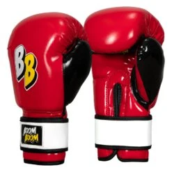 BOOM BOOM Boxing Silencer Youth Bag Gloves 26 BOOM BOOM Boxing Silencer Youth Bag Gloves -boxing supplies store BBYBGS RD BK WH 002