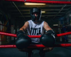 TITLE Black Training Headgear -boxing supplies store BKTHGBK 3