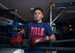 TITLE Boxing Blood Red Leather Training Gloves 18 TITLE Boxing Blood Red Leather Training Gloves -boxing supplies store BRTGRD 2