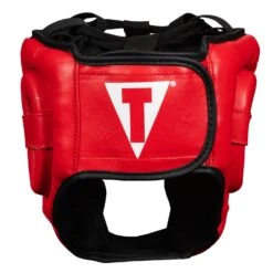TITLE Classic Full Coverage Training Headgear 2.0 -boxing supplies store CPHGF2 RD BK 4