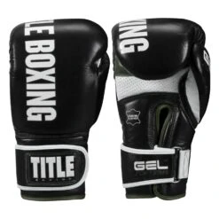 TITLE Boxing Gel Soft Strike Bag Gloves 29 TITLE Boxing Gel Soft Strike Bag Gloves -boxing supplies store CSSGBG1 BK GN 01