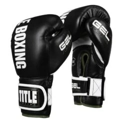 TITLE Boxing Gel Soft Strike Bag Gloves 31 TITLE Boxing Gel Soft Strike Bag Gloves -boxing supplies store CSSGBG1 BK GN 02