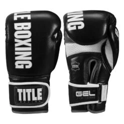 TITLE Boxing Gel Soft Strike Bag Gloves 35 TITLE Boxing Gel Soft Strike Bag Gloves -boxing supplies store CSSGBG1 BK GR 01