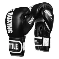 TITLE Boxing Gel Soft Strike Bag Gloves 37 TITLE Boxing Gel Soft Strike Bag Gloves -boxing supplies store CSSGBG1 BK GR 02