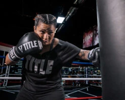 TITLE Boxing Gel Soft Strike Bag Gloves 24 TITLE Boxing Gel Soft Strike Bag Gloves -boxing supplies store CSSGBG1 BK BL