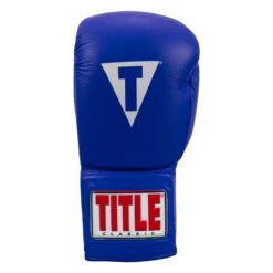 TITLE Classic Leather Lace Training Gloves 2.0 -boxing supplies store CTSGL2 BL 03