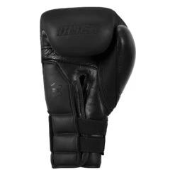 TITLE Black Bolstered Leather Bag Gloves 13 TITLE Black Bolstered Leather Bag Gloves -boxing supplies store DBBG BK 04