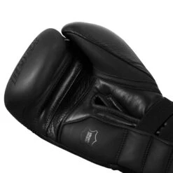 TITLE Black Bolstered Leather Bag Gloves 14 TITLE Black Bolstered Leather Bag Gloves -boxing supplies store DBBG BK 05