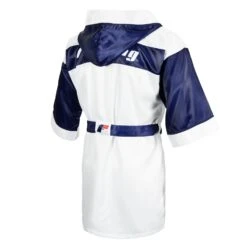 Fighting Full Length Robe 27 Fighting Full Length Robe -boxing supplies store FFLR WH BL 3