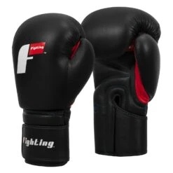 Fighting Leather Training Gloves -boxing supplies store FLTG2 BK 002