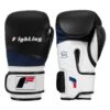 Fighting Ferocity Leather Bag Gloves -boxing supplies store FTGBG BK WH BL 1