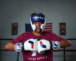 Fighting Force Training Gloves -boxing supplies store FTGFTGWHBLBK 1