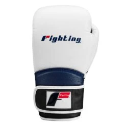 Fighting Ferocity Leather Training Gloves -boxing supplies store FTGTG WH BK BL 3