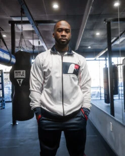 Fighting Warm-Up Suit -boxing supplies store FWUSWHBL 1