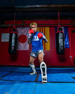 TITLE Boxing Gel Elite Pro Shin & Instep Guards -boxing supplies store GEPSIGBKWH 2