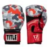 TITLE Boxing Infused Foam Camo Color Pop Bag Gloves -boxing supplies store IFSCPBG GR RD 1