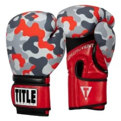 TITLE Boxing Infused Foam Camo Color Pop Bag Gloves 14 TITLE Boxing Infused Foam Camo Color Pop Bag Gloves -boxing supplies store IFSCPBG GR RD 2