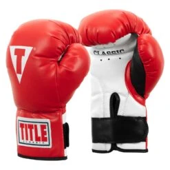 TITLE Classic Kid & Youth Boxing Gloves 2.0 -boxing supplies store KGLV2 RD WH BK 02