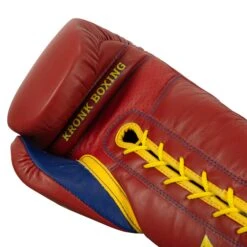 KRONK Boxing Gym Lace-Up Training Gloves 16 KRONK Boxing Gym Lace-Up Training Gloves -boxing supplies store KNKSG RD GD 6