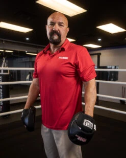 TITLE Boxing Poly Checker Polo -boxing supplies store KTA28RD