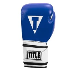 TITLE Boxing Premium Leather Performance Training Gloves -boxing supplies store LPTG BL WH BK 003