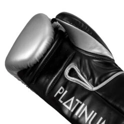TITLE Platinum Prolific Training Gloves -boxing supplies store PLTG BK SV 5