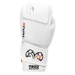 Rival Boxing Intelli-Shock Leather Bag Gloves -boxing supplies store RB50 WH 3