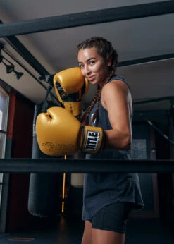 TITLE Boxing Roberto Duran Leather Training Gloves -boxing supplies store RDTGGD 3