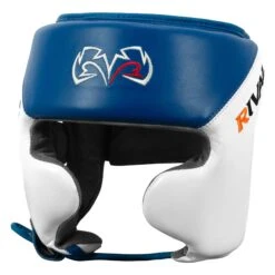 Rival Boxing Amateur Competition Headgear With Cheek Protect 18 Rival Boxing Amateur Competition Headgear With Cheek Protect -boxing supplies store RHGC2C BL WH 1