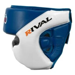 Rival Boxing Amateur Competition Headgear With Cheek Protect 20 Rival Boxing Amateur Competition Headgear With Cheek Protect -boxing supplies store RHGC2C BL WH 3