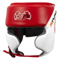 Rival Boxing Amateur Competition Headgear With Cheek Protect 22 Rival Boxing Amateur Competition Headgear With Cheek Protect -boxing supplies store RHGC2C RD WH 1