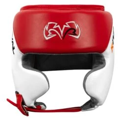 Rival Boxing Amateur Competition Headgear With Cheek Protect 23 Rival Boxing Amateur Competition Headgear With Cheek Protect -boxing supplies store RHGC2C RD WH 2