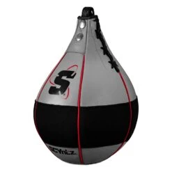 SCYntz Leather Speed Bag 13 SCYntz Leather Speed Bag -boxing supplies store SCYSB GR BK 2
