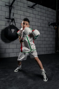 TITLE Boxing Sleeveless Ring Vest -boxing supplies store SSTVWH RD GN