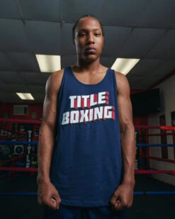 TITLE Boxing Vintage Block Logo Tank 17 TITLE Boxing Vintage Block Logo Tank -boxing supplies store TBCT140NV 1