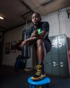 TITLE Boxing Engage Mesh Boxing Shoes -boxing supplies store TBS40BKGD 3