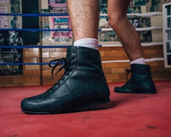 TITLE Boxing Old School Leather Boxing Shoes -boxing supplies store TBS43BK 1 f16a3127 8933 40a4 b2e1 80dcadb7287b