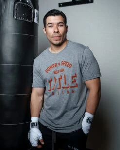 TITLE Boxing Power And Speed Tee 14 TITLE Boxing Power And Speed Tee -boxing supplies store TBTS211GR 1