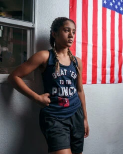 TITLE Boxing Beat Em To The Punch Women's Tank 15 TITLE Boxing Beat Em To The Punch Women's Tank -boxing supplies store TBWTS204NV 1