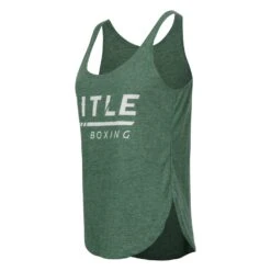 TITLE Boxing Women's Striped Wordmark Cropped Tank 19 TITLE Boxing Women's Striped Wordmark Cropped Tank -boxing supplies store TBWTS216 GN 3
