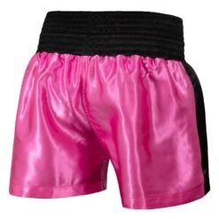TITLE Boxing Professional Women’s Satin Striped Boxing Trunks -boxing supplies store TPBTW2 PK BK 3