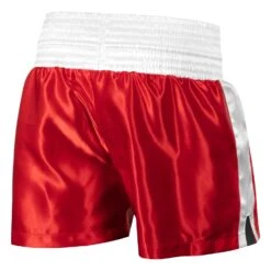 TITLE Boxing Professional Women’s Satin Striped Boxing Trunks -boxing supplies store TPBTW2 RD WH 3