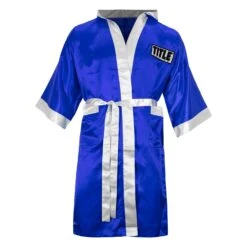 TITLE Boxing Pro Full Length Robe 3.0 33 TITLE Boxing Pro Full Length Robe 3.0 -boxing supplies store TSRFL3 BL WH 1