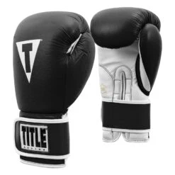 TITLE Boxing Pro Style Leather Training Gloves 3.0 32 TITLE Boxing Pro Style Leather Training Gloves 3.0 -boxing supplies store TVVTG3 BK WH 002